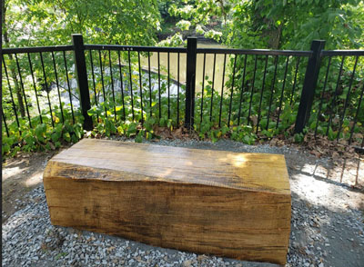 Bench at the Stone Building