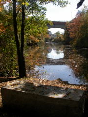 Echo Bridge in Fall from Artists Point with the Ken Newcomb Memoria