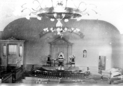 The Interior of the Methodist Episcopal Church after its renovation in 1906