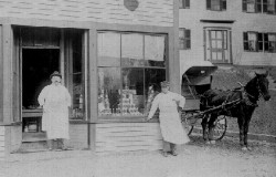 Dyson's Market on Winter Street, Newton Upper Falls, c. 1900