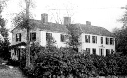 Cook's Tavern, c. 1808, located on the west side of the junction of Elliot and Woodward Streets in Newton Upper Falls. It was operated by Asa Cook(e).