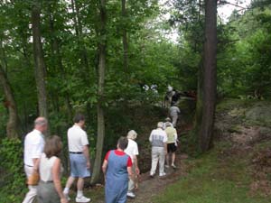 Walking to the dedicantion ceremony