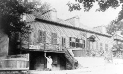 William Dyson's Market, Chestnut Street, c. 1890. The photographer was Will. H. Fanning of Newton Upper Falls.